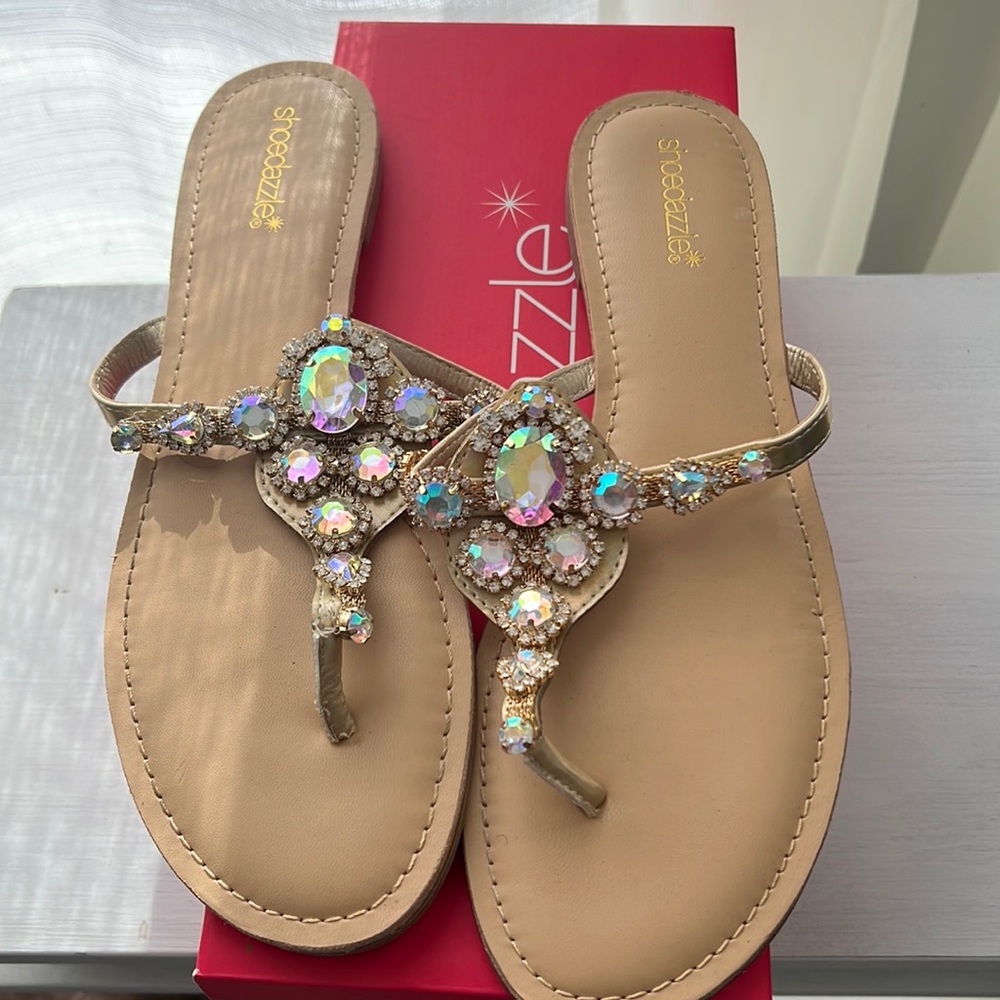 Shoedazzle Delisa bedazzled Sandals